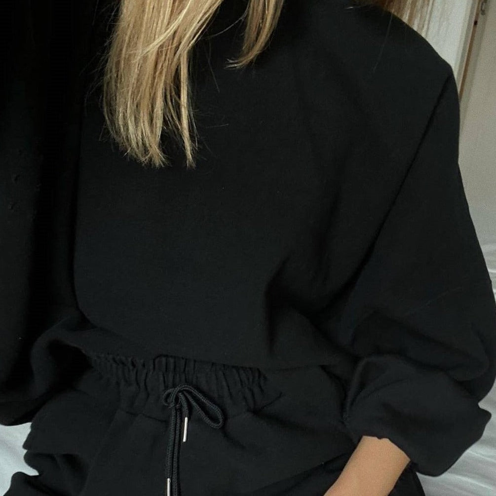 Cozy Sweatshirt & Shorts Set