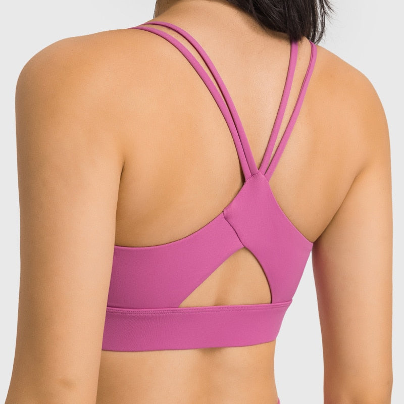 Double Strapped Cross-Back Sports Bra